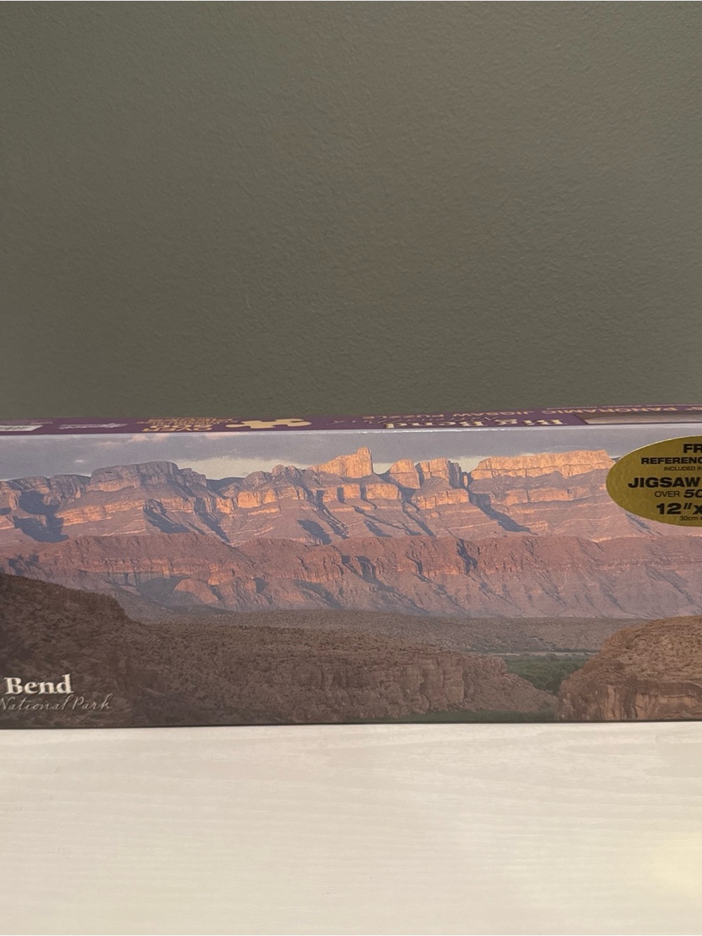 Big Bend National Park Landscape Jigsaw Puzzle - Purple & Tan